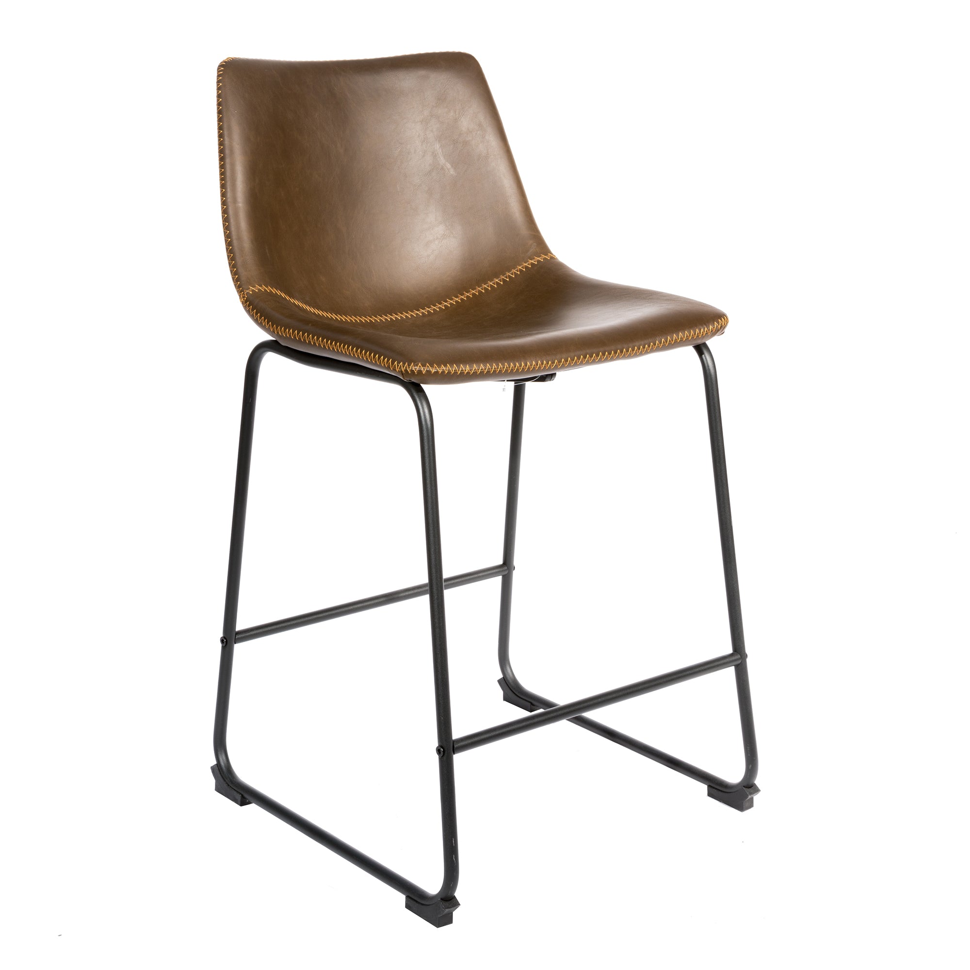 Dexter Chesnut Brown Set of Two Kitchen Counter Stools